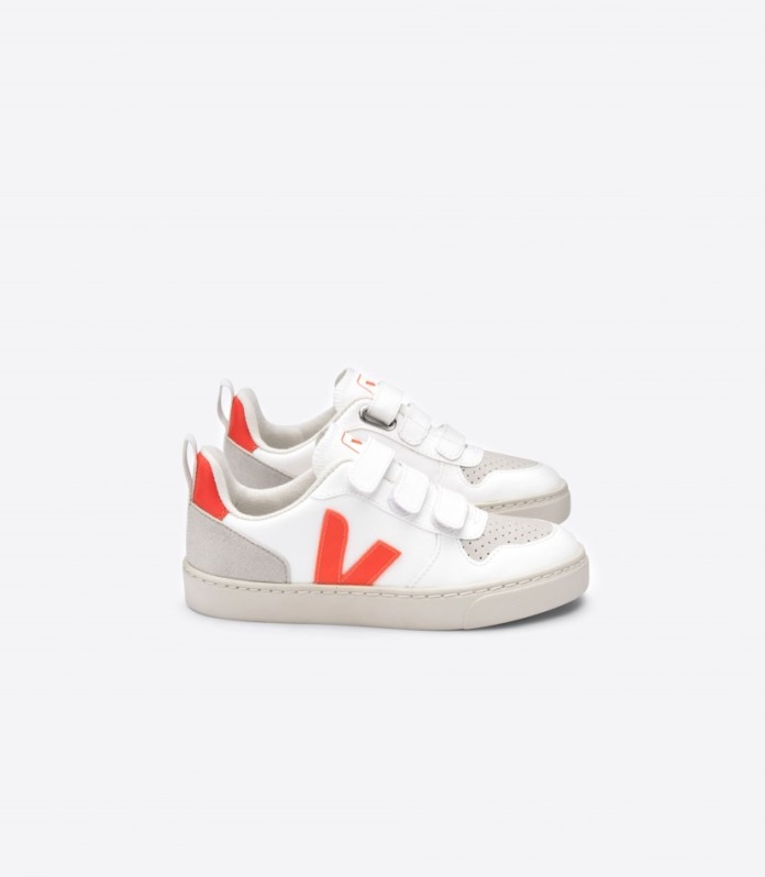 Veja Original V-10 Cwl Bijela Narančasta Fluo