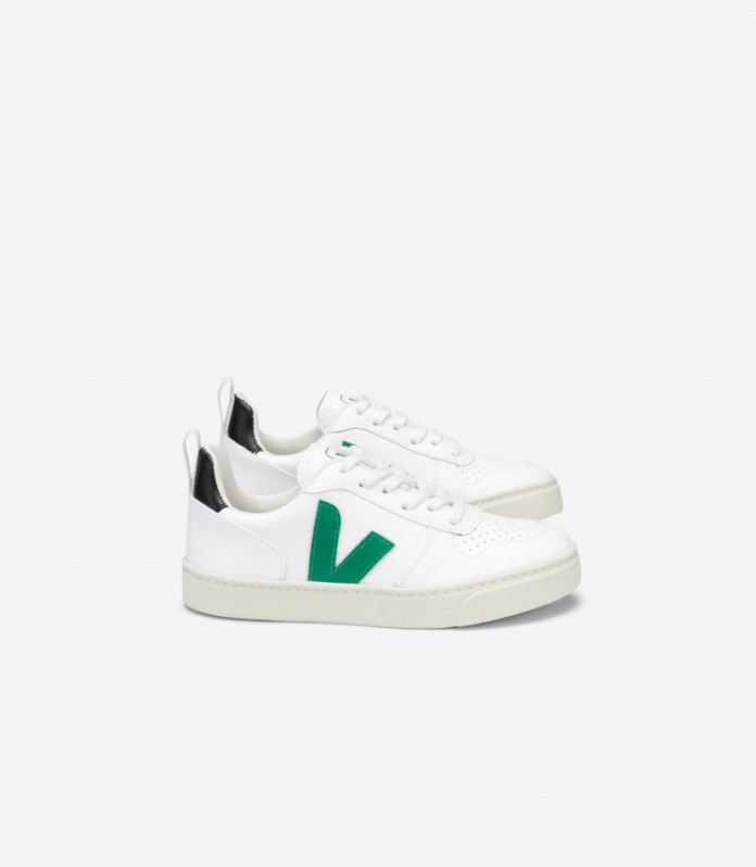 Veja Original V-10 Vezice Cwl Bijela Emeraude Crna