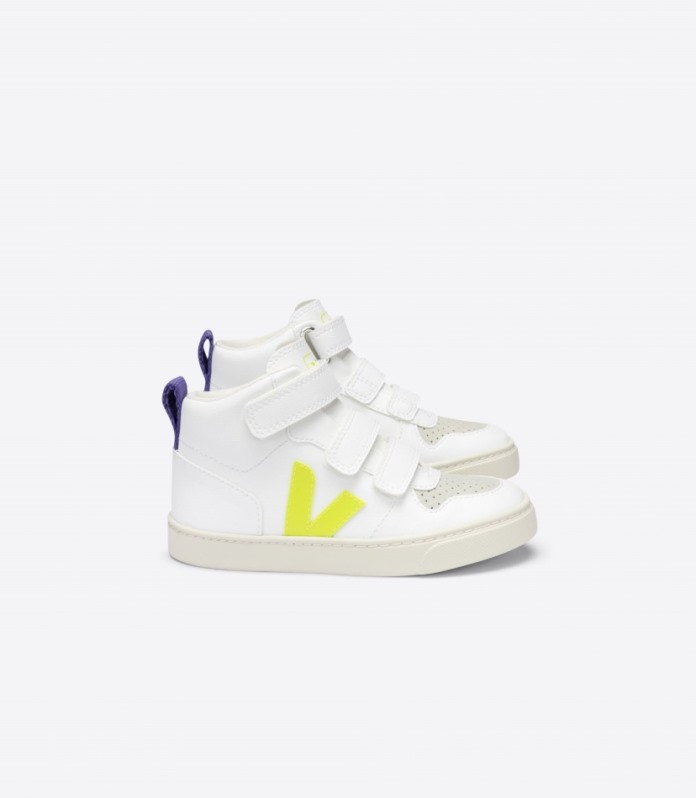 Veja Original V-10 Mid Cwl Bijela žuto-fluo Ljubičasta