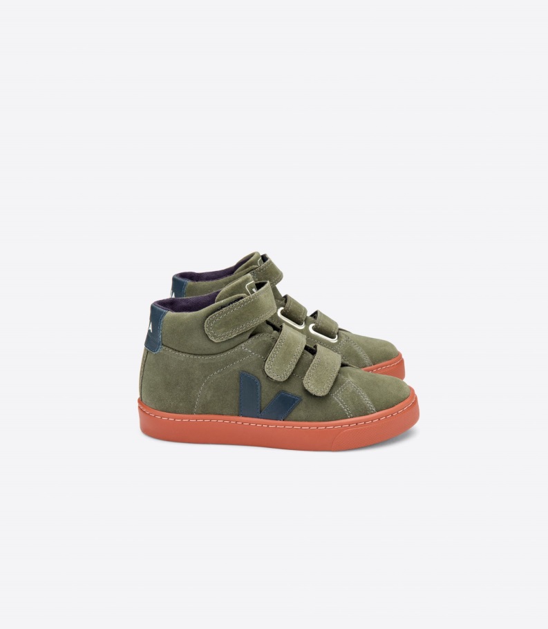 Mid Suede Mud Nautico Rust Sole Kolekcija Veja Original