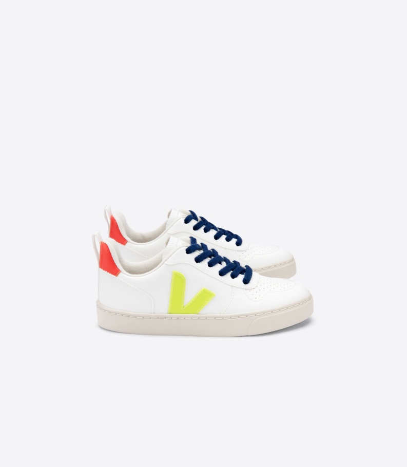 Premium Laces Cwl White Jaune Fluo Orange Fluo Veja Origional