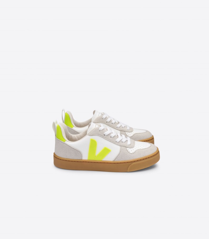 Veja Original Laces Cwl White Jaune Fluo