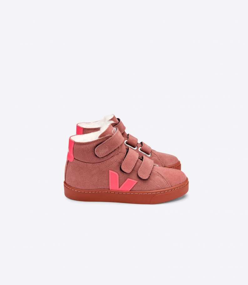 Mid Fured Suede Dired Petal Rose Fluo Series Veja Origional