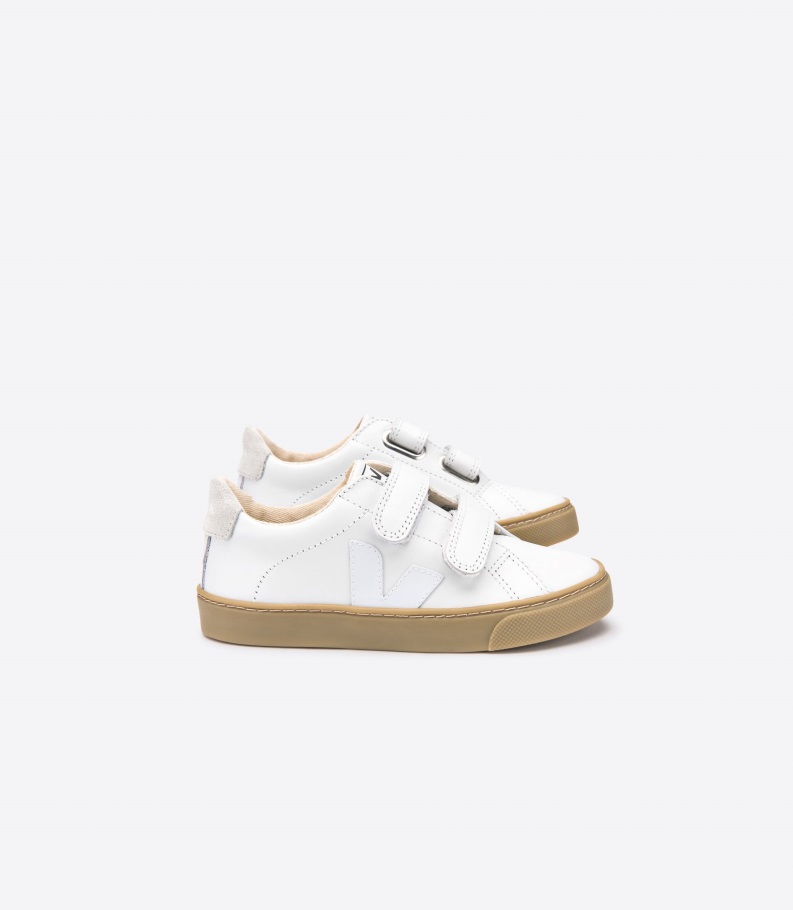 Special Veja Origional Straps Leather White Natural Sole
