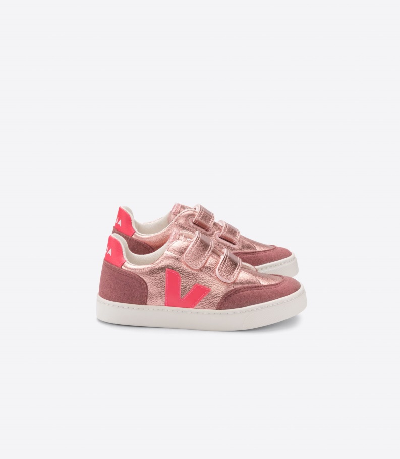 Veja Origional Special Chromefree Leather Nacre Rose Fluo