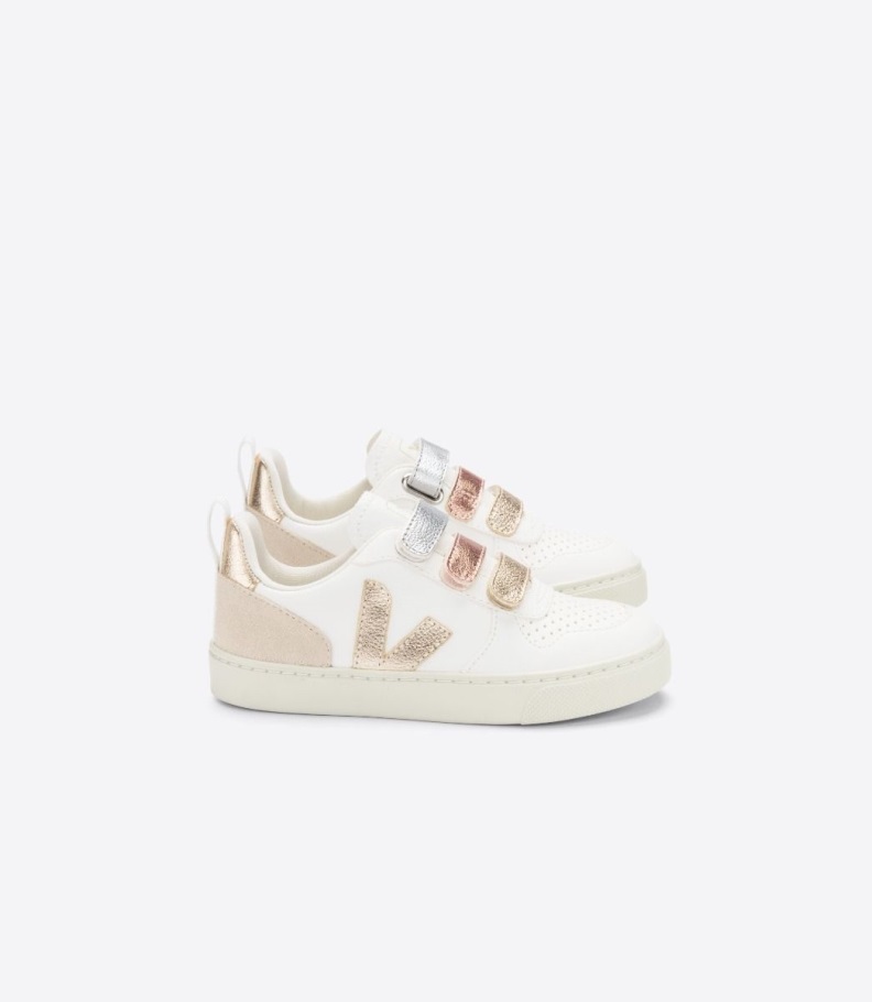 Special Chromefree Leather Multico White Shiny Veja Origional