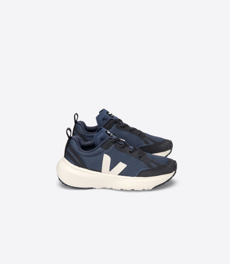 Premium Veja Origional Elastic Lace Nautico Pierre Black