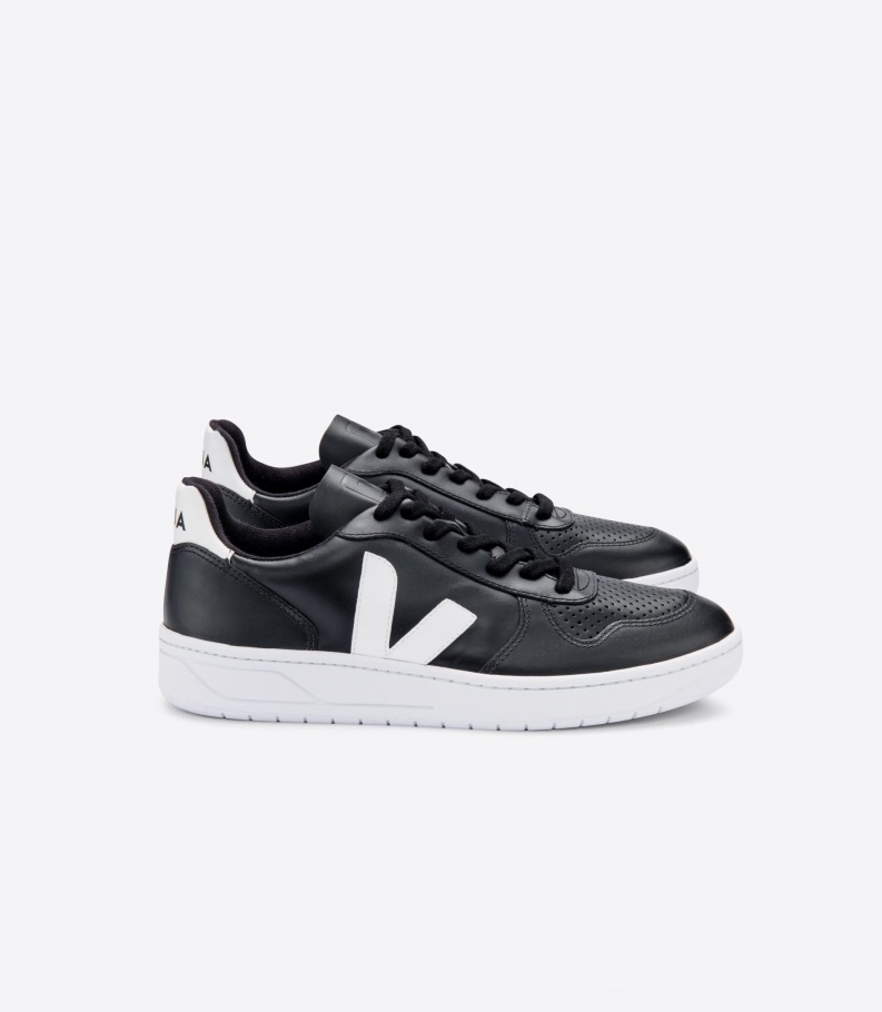Veja Origional Premium Leather Black White White-Sole