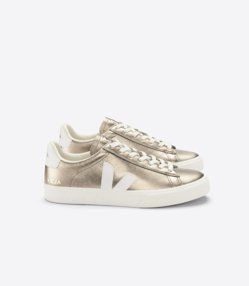 Veja Origional Chromefree Leather Bronze White Series