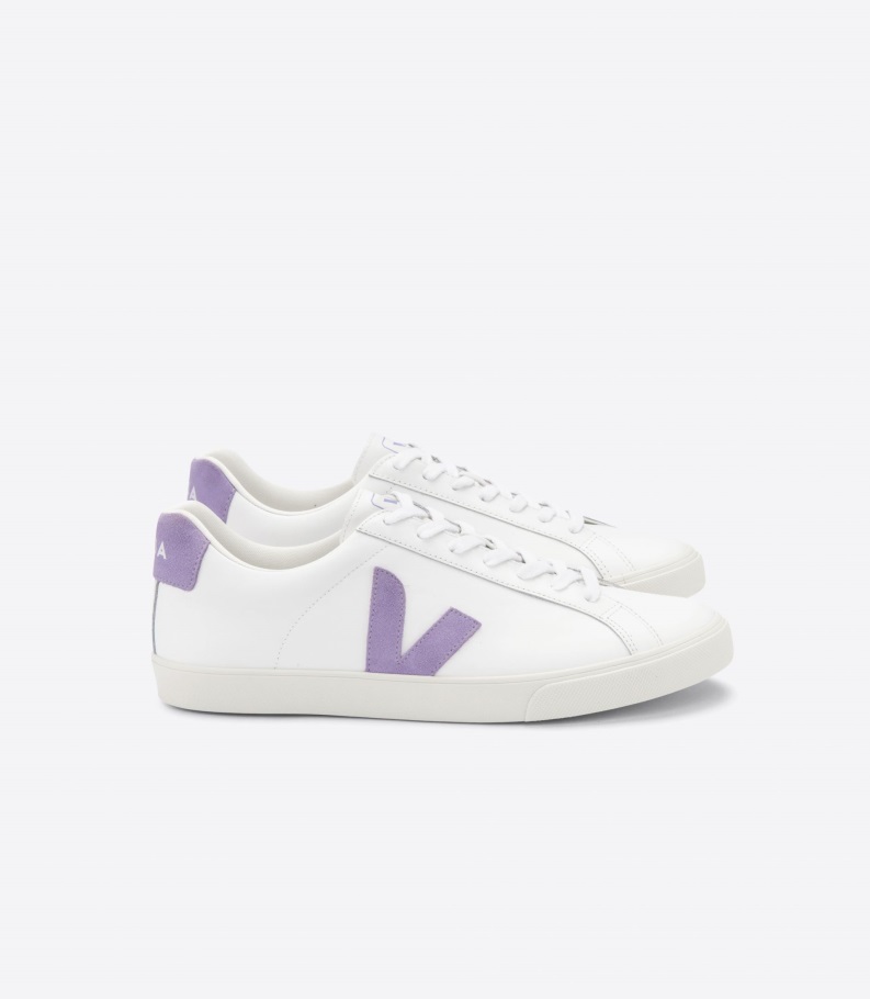 Premium Leather Extra White Lavande Veja Origional
