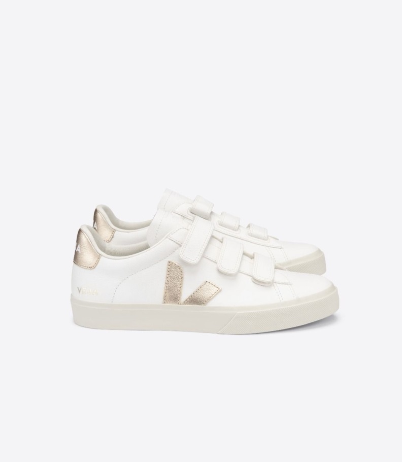Series Chromefree Leather White Platine Veja Origional