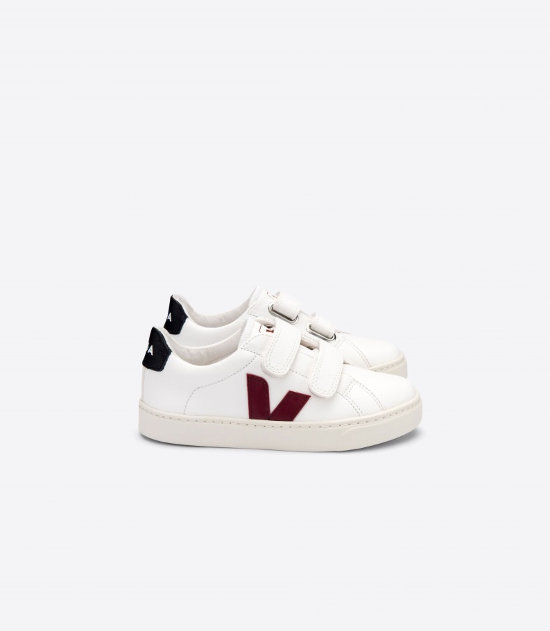 Veja Original Premium Koža Bez Kroma Bijela Marsala Crna