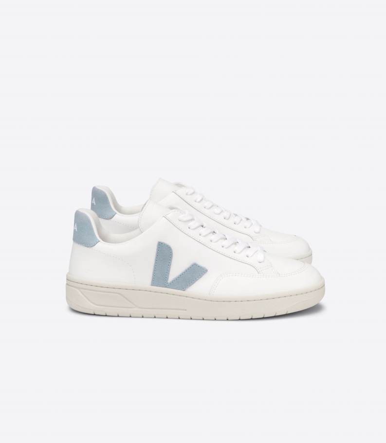 Premium Veja Origional Leather White Steel