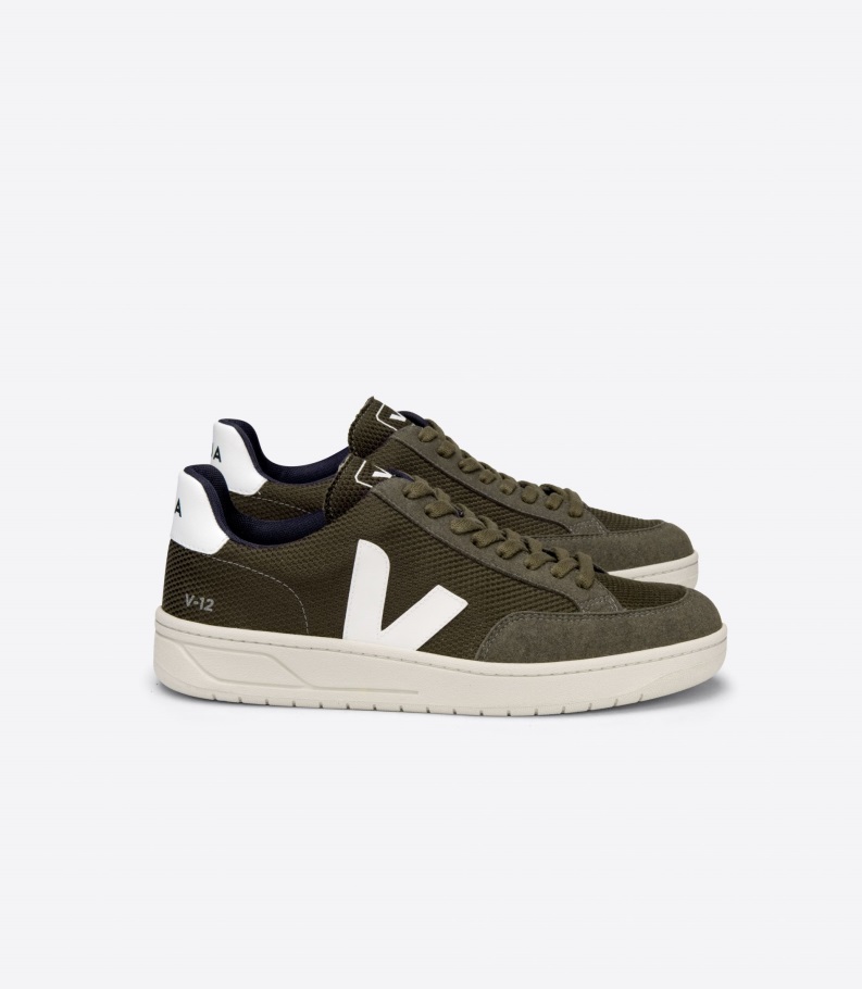 Special Vegan B-Mesh Olive White Veja Origional