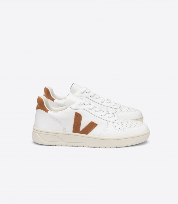 Veja Original V-10 Koža White Camel