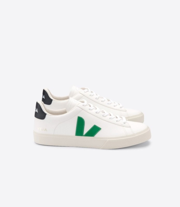 Veja Original Campo Chromefree Bela Emeraude Crna Koža